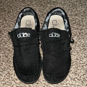 Hey Dude Black Sneakers Comfortable Slip-On Design